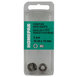 2 Pack 1/4" x 10mm Knife Inserts