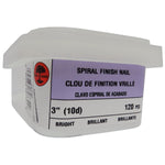 120 Pack 3" Ardox Spiral Finishing Nails