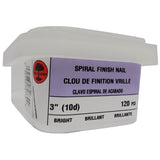 120 Pack 3" Ardox Spiral Finishing Nails