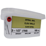 180 Pack 3-1/2 inch(s) Standard Ardox Spiral Nails