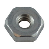 10 Pack #6-32 Zinc Plated Machine Hex Nuts