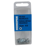 10 Pack #8-32 Zinc Plated Machine Hex Nuts