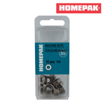 10 Pack 1/4"-20 18.8 Stainless Steel Machine Hex Nuts