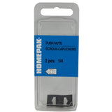 2 Pack 1/4" Speed Push-On Nuts