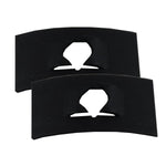 2 Pack 1/4" Flat Type Speed Push-On Nuts