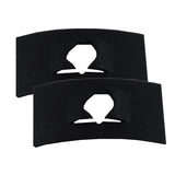 2 Pack 1/4" Flat Type Speed Push-On Nuts