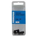2 Pack #8 U Type Push-On Speed Nuts