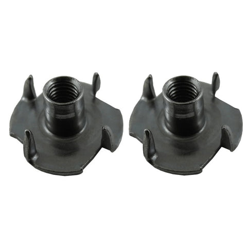 2 Pack #10-32 Steel 3 Prong Tee Nuts
