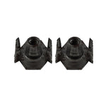 2 Pack #8-32 Steel 4 Prong Tee Nuts