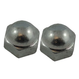 2 Pack #10-24 Zinc Plated Acorn Nuts
