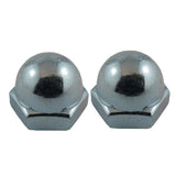 2 Pack #10-32 Zinc Plated Acorn Nuts