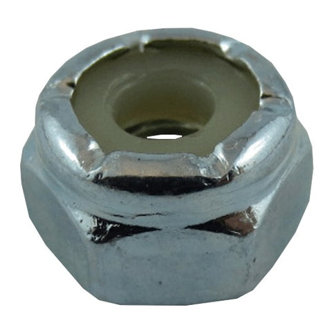 10 Pack #8-32 Zinc Plated Nylon Insert Lock Nuts
