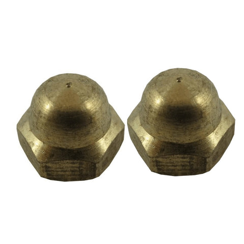 2 Pack #6-32 Brass Acorn Nuts