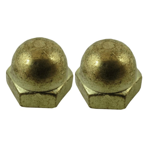 2 Pack #8-32 Brass Acorn Nuts