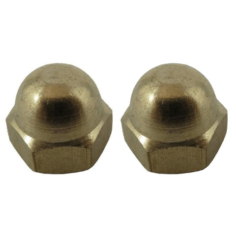 2 Pack #10-24 Brass Acorn Nuts