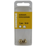 2 Pack #10-24 Brass Acorn Nuts