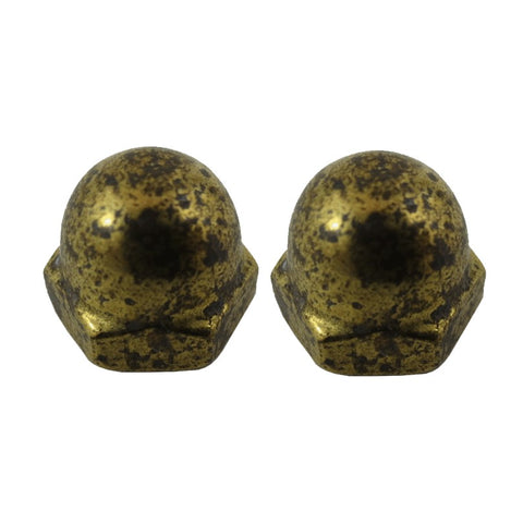 2 Pack #10-32 Brass Acorn Nuts