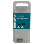 2 Pack #6-32 18.8 Stainless Steel Acorn Nuts