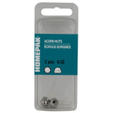 2 Pack #6-32 18.8 Stainless Steel Acorn Nuts