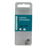 2 Pack #8-32 18.8 Stainless Steel Acorn Nuts