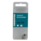2 Pack #8-32 18.8 Stainless Steel Acorn Nuts