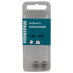 2 Pack #10-24 18.8 Stainless Steel Acorn Nuts