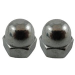 2 Pack #10-32 18.8 Stainless Steel Acorn Nuts