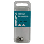 2 Pack #10-32 18.8 Stainless Steel Acorn Nuts