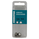 2 Pack #10-32 18.8 Stainless Steel Acorn Nuts