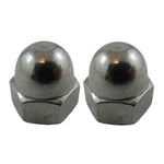 2 Pack #1/4-20 18.8 Stainless Steel Acorn Nuts