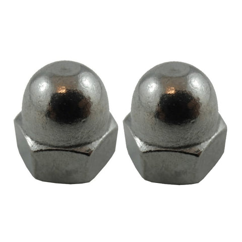 2 Pack #1/4-20 18.8 Stainless Steel Acorn Nuts