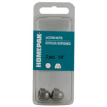 2 Pack #1/4-20 18.8 Stainless Steel Acorn Nuts