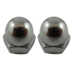 2 Pack #3/8-16 18.8 Stainless Steel Acorn Nuts