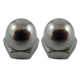 2 Pack #3/8-16 18.8 Stainless Steel Acorn Nuts