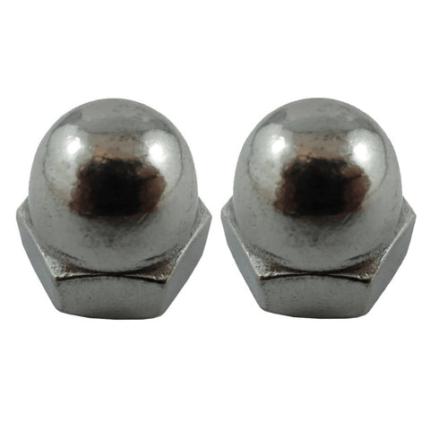 2 Pack #3/8-16 18.8 Stainless Steel Acorn Nuts
