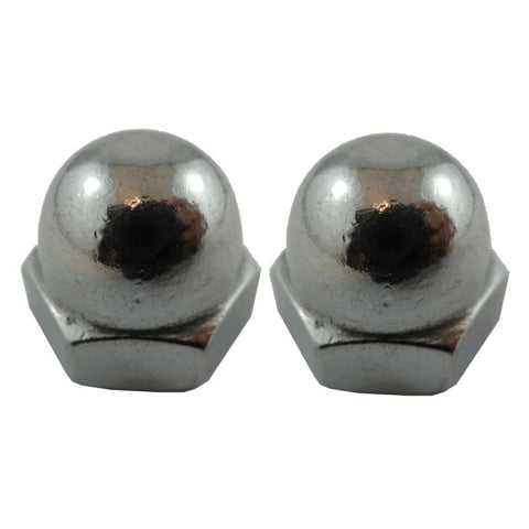 2 Pack #5/16-18 18.8 Stainless Steel Acorn Nuts