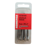 10 Pack 3/16" x 2" Zinc Plated Cotter Pins