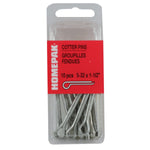 10 Pack 5/32" x 1-1/2" Zinc Plated Cotter Pins
