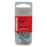 10 Pack 5/32" x 1" Zinc Plated Cotter Pins
