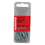 10 Pack 3/16" x 1-1/2" Zinc Plated Cotter Pins