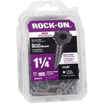 Rock On 23301 9 by 1-1/4" Serrated Head Star Drive Cement Board Screws (185 Pack)