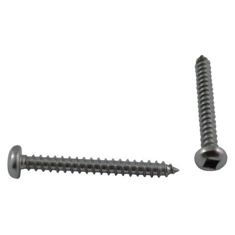 10 Pack #8 x 1-1/2" Pan Head Socket Stainless Steel Tap Screws