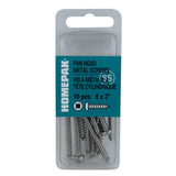 10 Pack #8 x 2" Pan Head Socket Stainless Steel Tap Screws