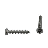 10 Pack #10 x 1" Pan Head Socket Stainless Steel Tap Screws