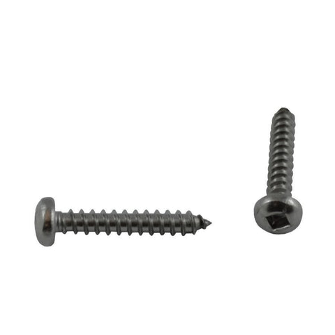 10 Pack #10 x 1" Pan Head Socket Stainless Steel Tap Screws