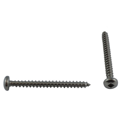 10 Pack #10 x 2" Pan Head Socket Stainless Steel Tap Screws