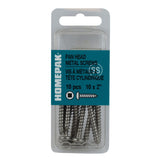 10 Pack #10 x 2" Pan Head Socket Stainless Steel Tap Screws