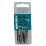 10 Pack #8 x 2" Flat Head Socket Stainless Steel Tap Screws