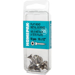 10 Pack #10 x 1/2" Flat Head Socket Stainless Steel Tap Screws