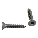 10 Pack #10 x 1" Flat Head Socket Stainless Steel Tap Screws